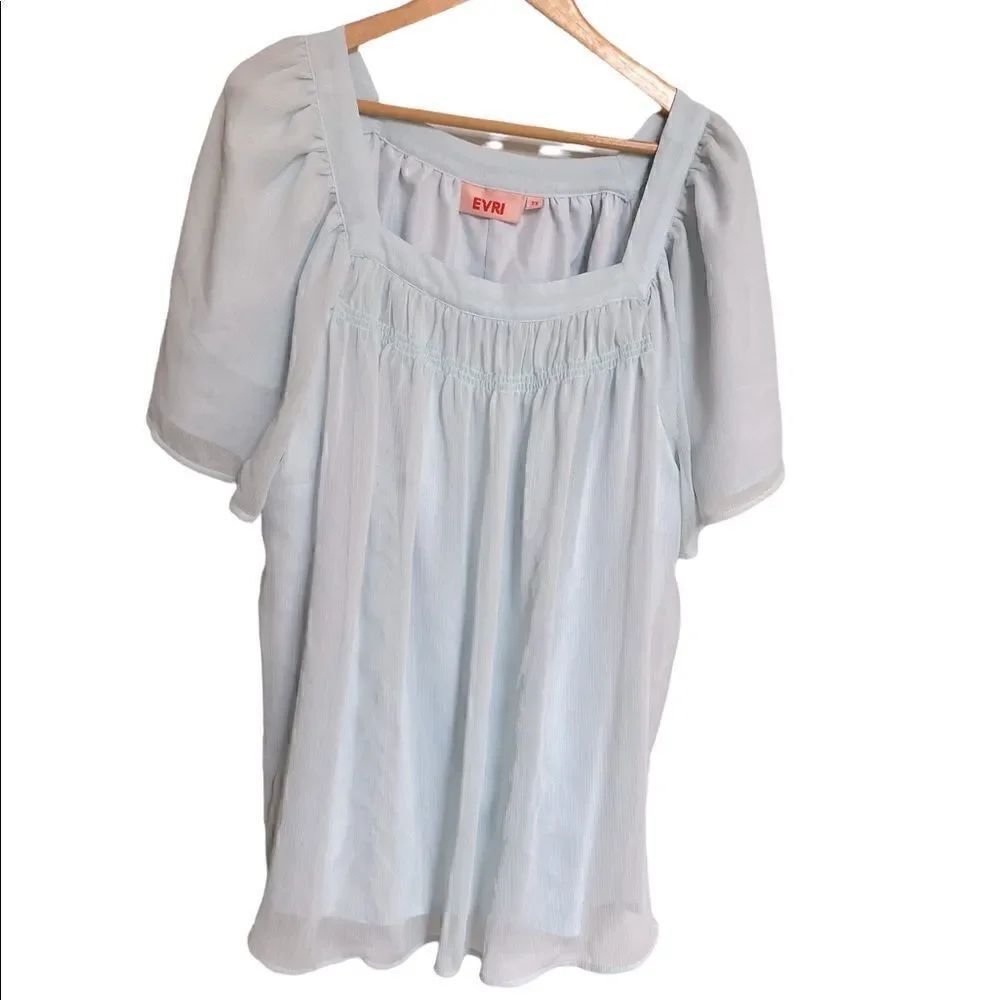 EVRI Short Sleeve Blouse Size 2X